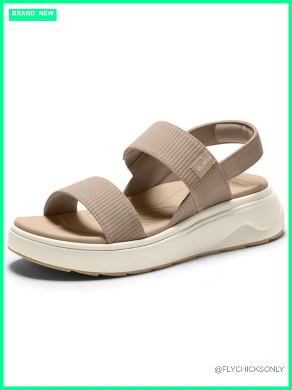 Women's Platform Sandals with Arch Support for Plantar Fasciitis, Cushioned